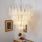 Aurora Lustre Transparent Murano Verre Goutte Rosée Superposé - Neutralighting