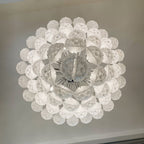 Aurora Lustre Transparent Murano Verre Goutte Rosée Superposé - Neutralighting