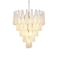 Aurora Lustre Transparent Murano Verre Goutte Rosée Superposé - Neutralighting