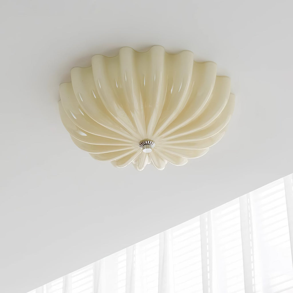 Aurora Ceiling Lamp Murano Blown Glass Shell Inspired - Neutralighting