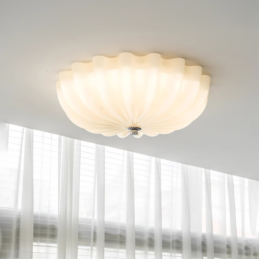 Aurora Ceiling Lamp Murano Blown Glass Shell Inspired - Neutralighting