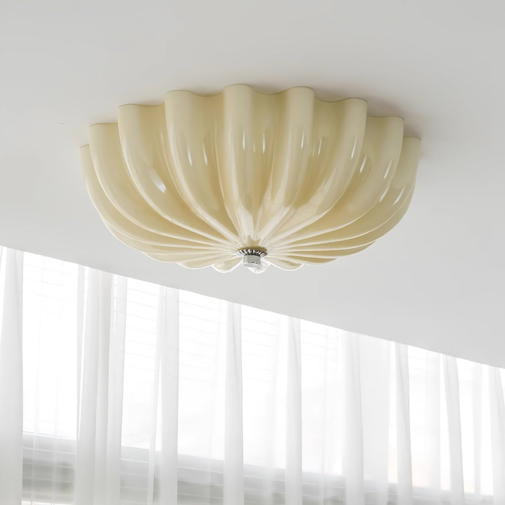 Aurora Ceiling Lamp Murano Blown Glass Shell Inspired - Neutralighting
