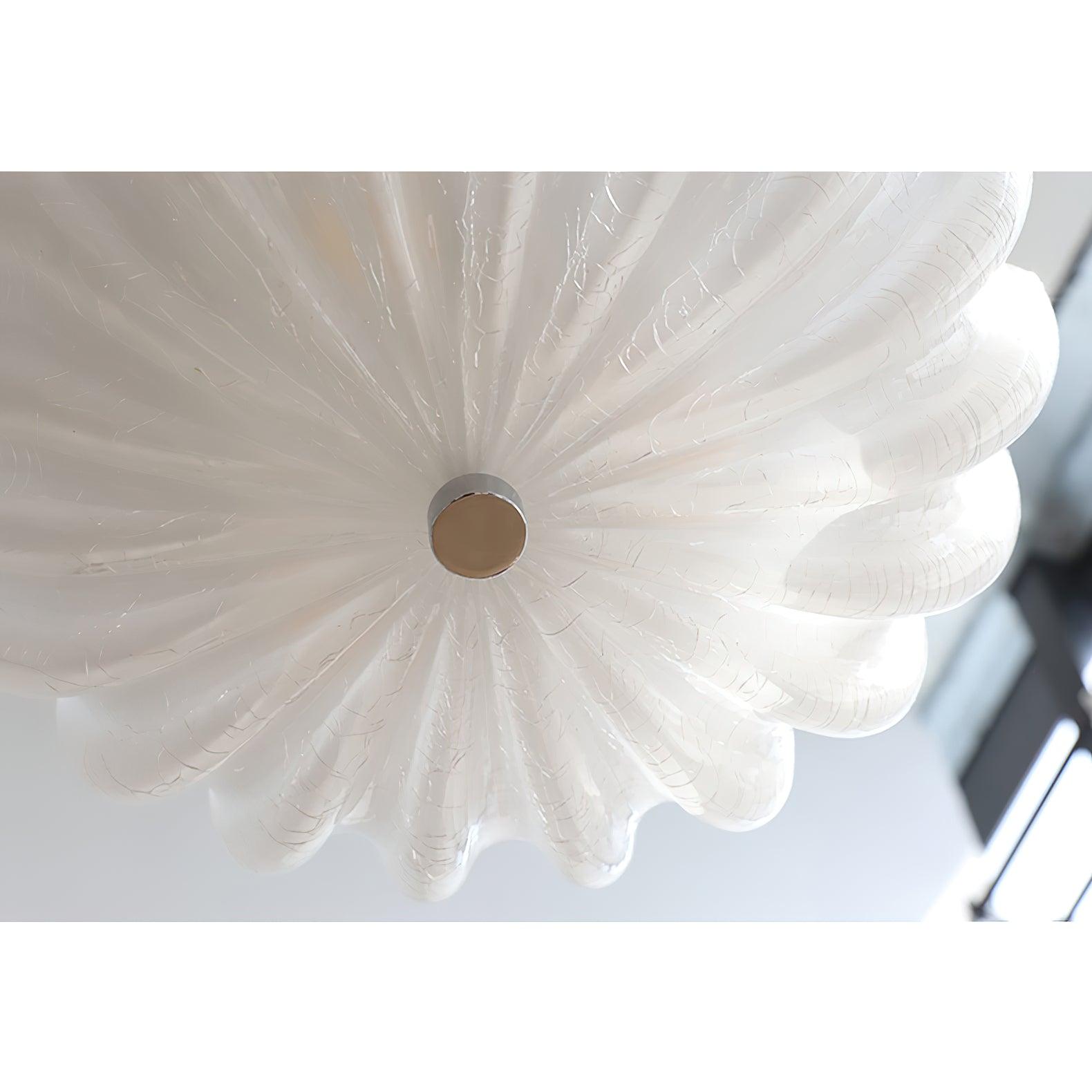 Aurora Ceiling Lamp Murano Blown Glass Shell Inspired - Neutralighting