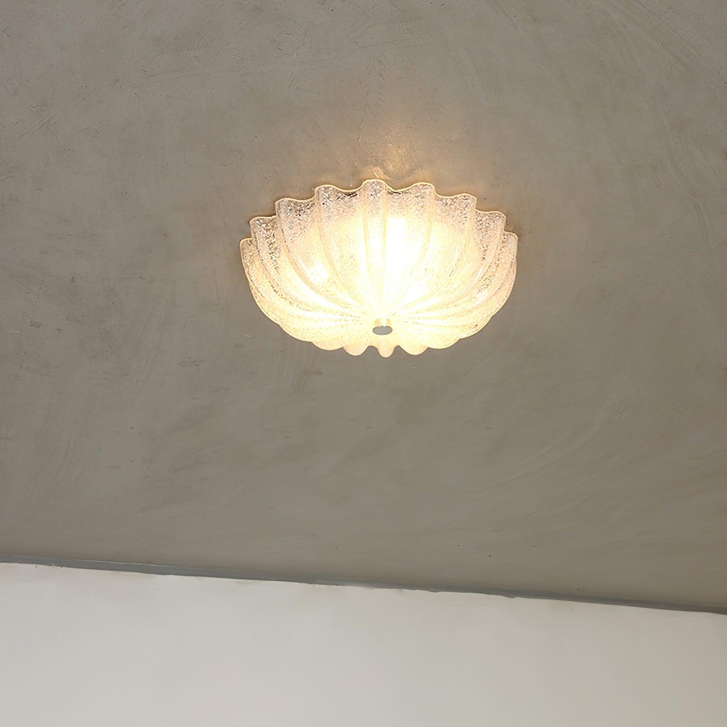 Aurora Ceiling Lamp Murano Blown Glass Shell Inspired - Neutralighting