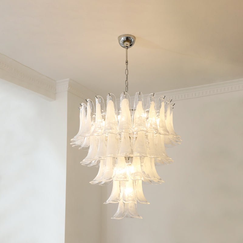 Aurora Lustre Pétales en Verre de Murano Vintage - Neutralighting
