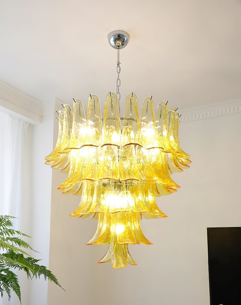 Aurora Lustre Pétales en Verre de Murano Vintage - Neutralighting