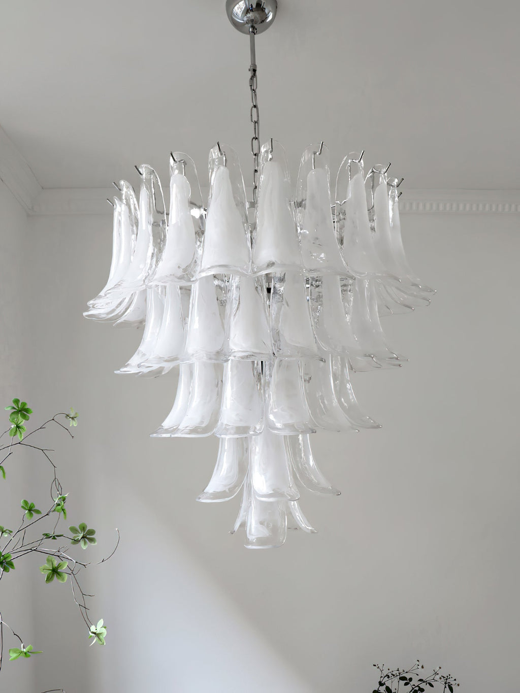 Aurora Lustre Pétales en Verre de Murano Vintage - Neutralighting