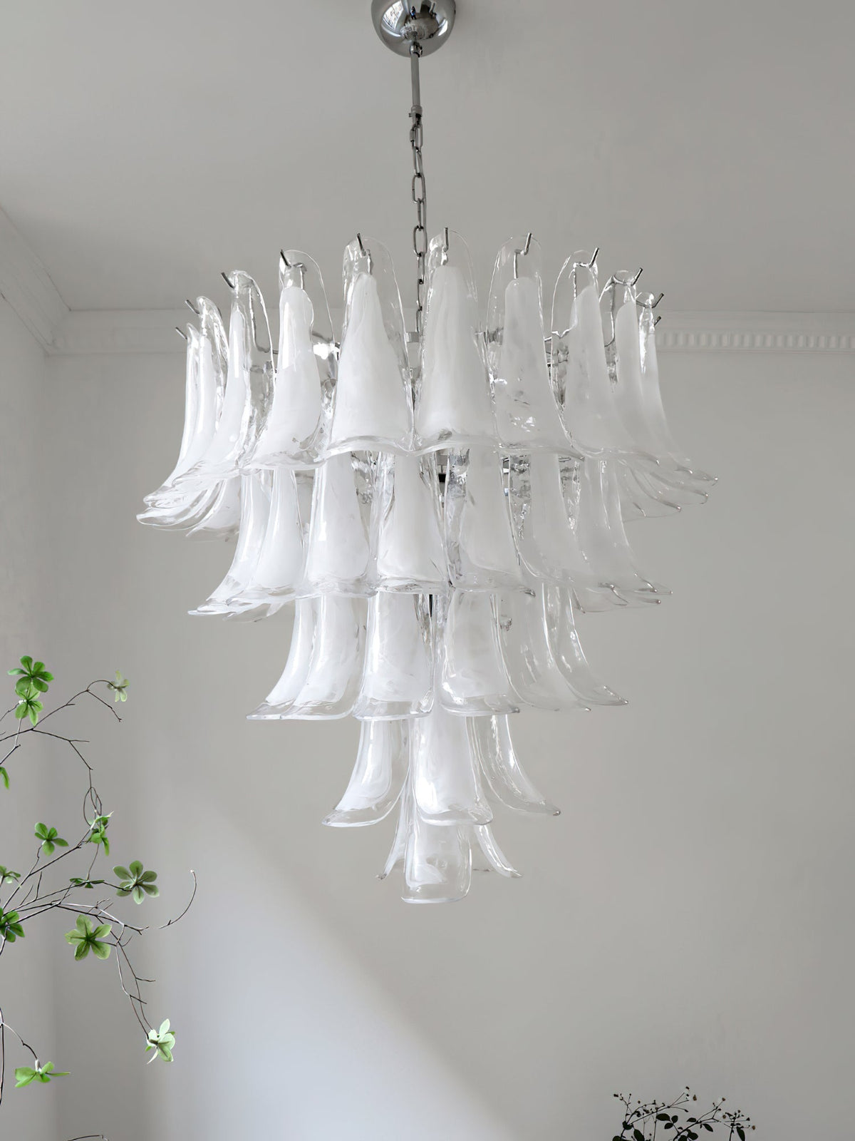 Aurora Lustre Pétales en Verre de Murano Vintage - Neutralighting