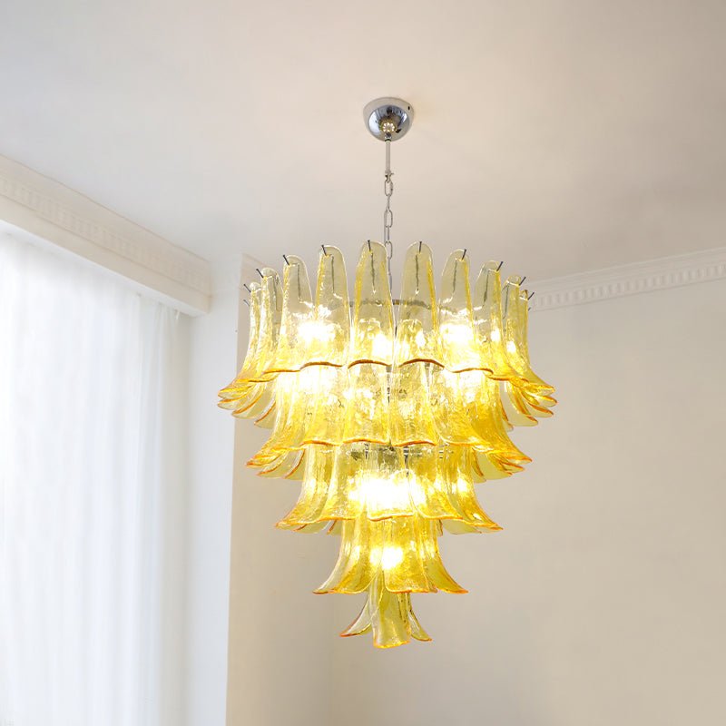 Aurora Lustre Pétales en Verre de Murano Vintage - Neutralighting