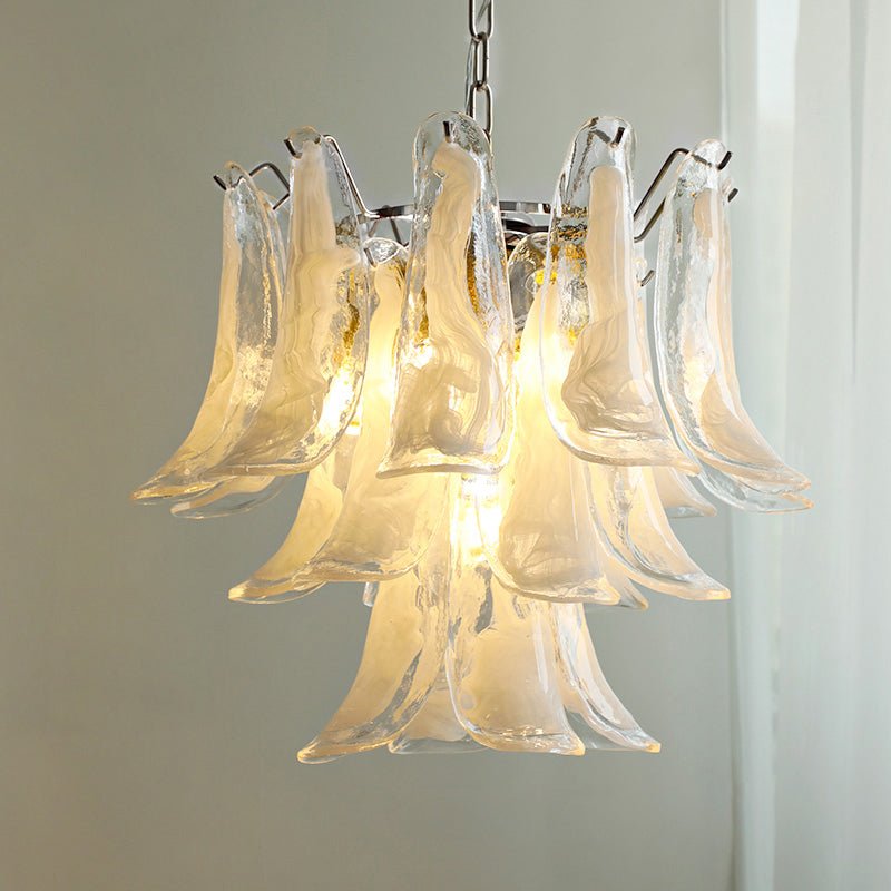Aurora Lustre Pétales en Verre de Murano Vintage - Neutralighting