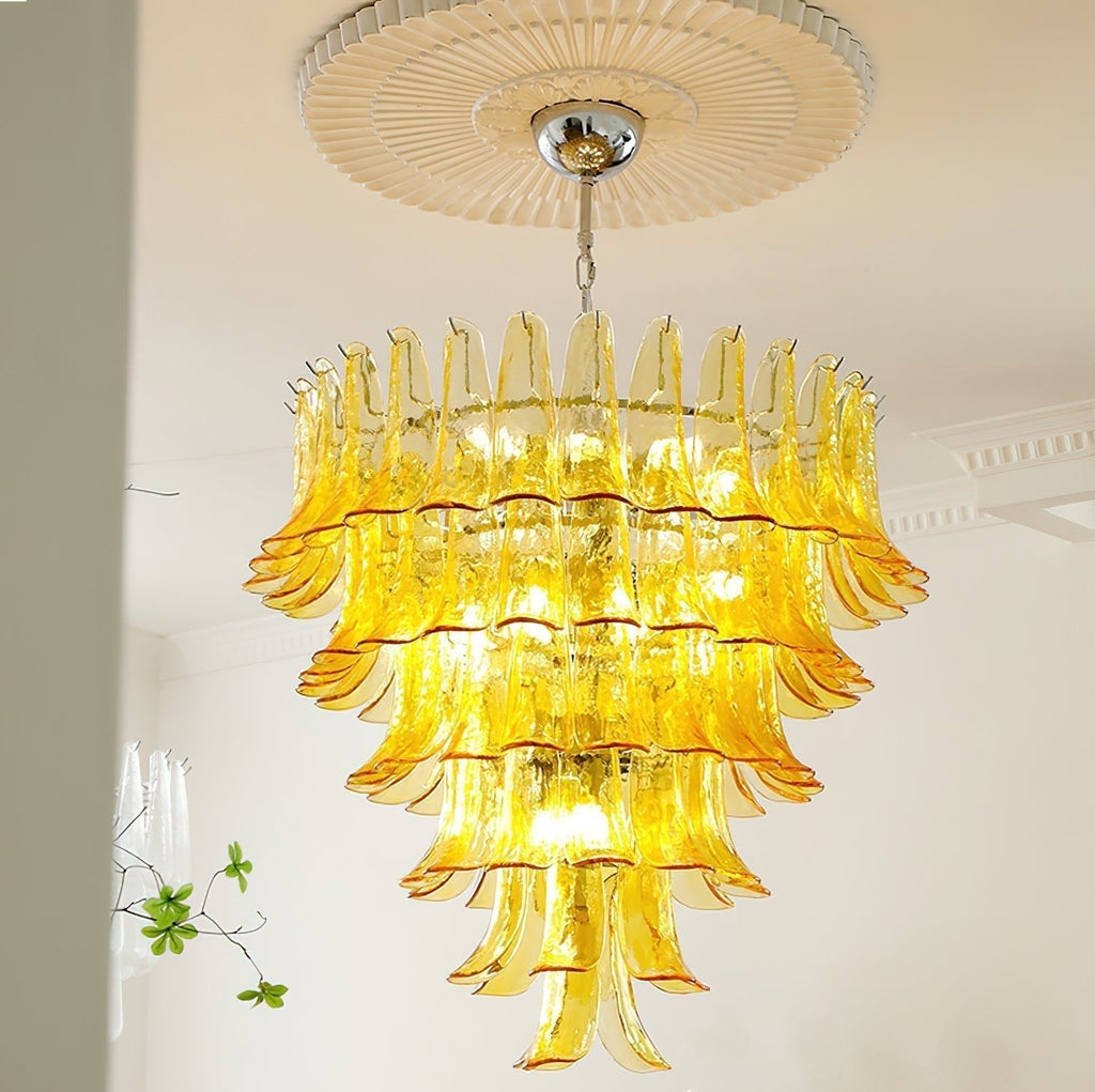 Aurora Lustre Pétales en Verre de Murano Vintage - Neutralighting