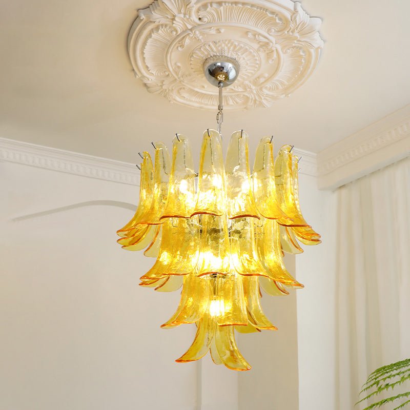 Aurora Lustre Pétales en Verre de Murano Vintage - Neutralighting