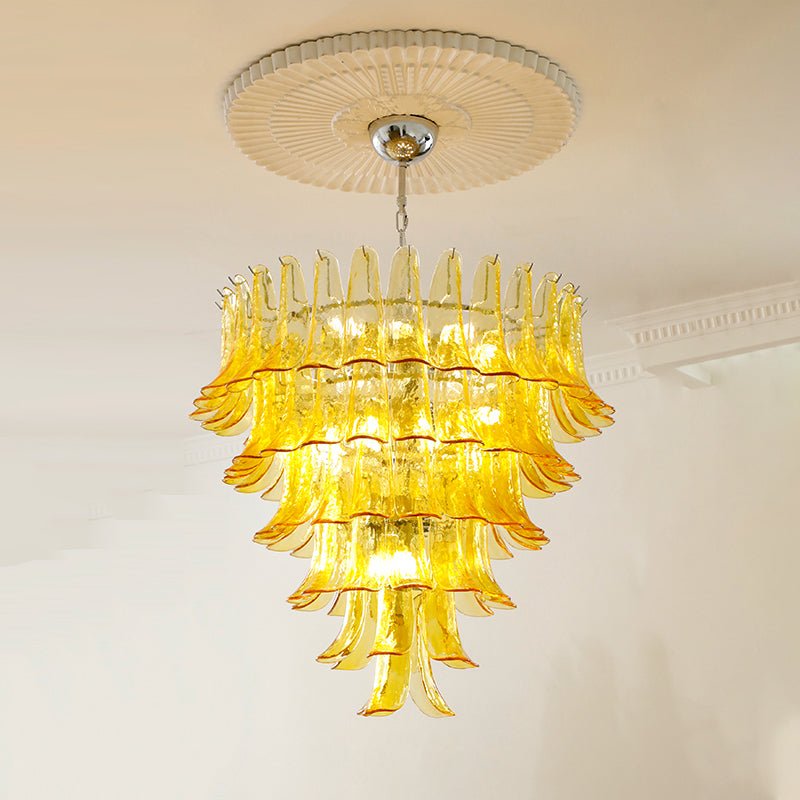 Aurora Lustre Pétales en Verre de Murano Vintage - Neutralighting