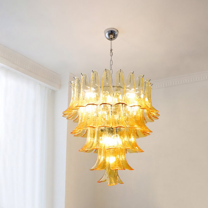 Aurora Lustre Pétales en Verre de Murano Vintage - Neutralighting