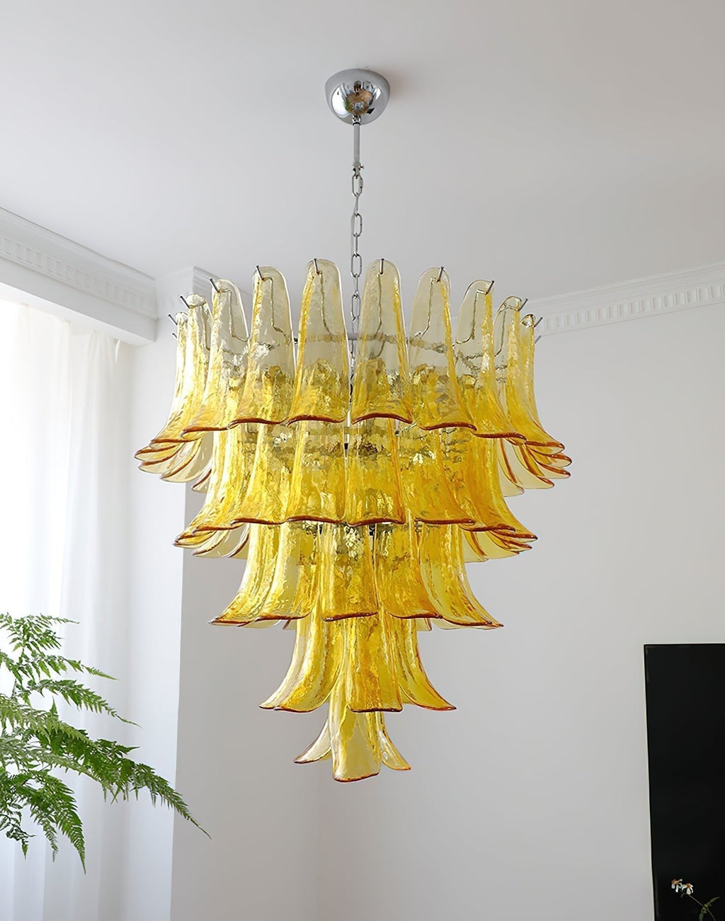 Aurora Lustre Pétales en Verre de Murano Vintage - Neutralighting