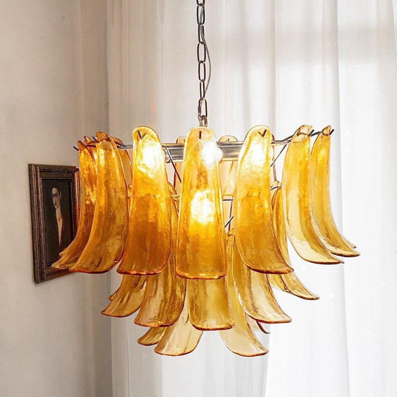 Aurora Lustre Pétales en Verre de Murano Vintage - Neutralighting