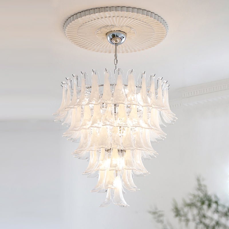 Aurora Lustre Pétales en Verre de Murano Vintage - Neutralighting