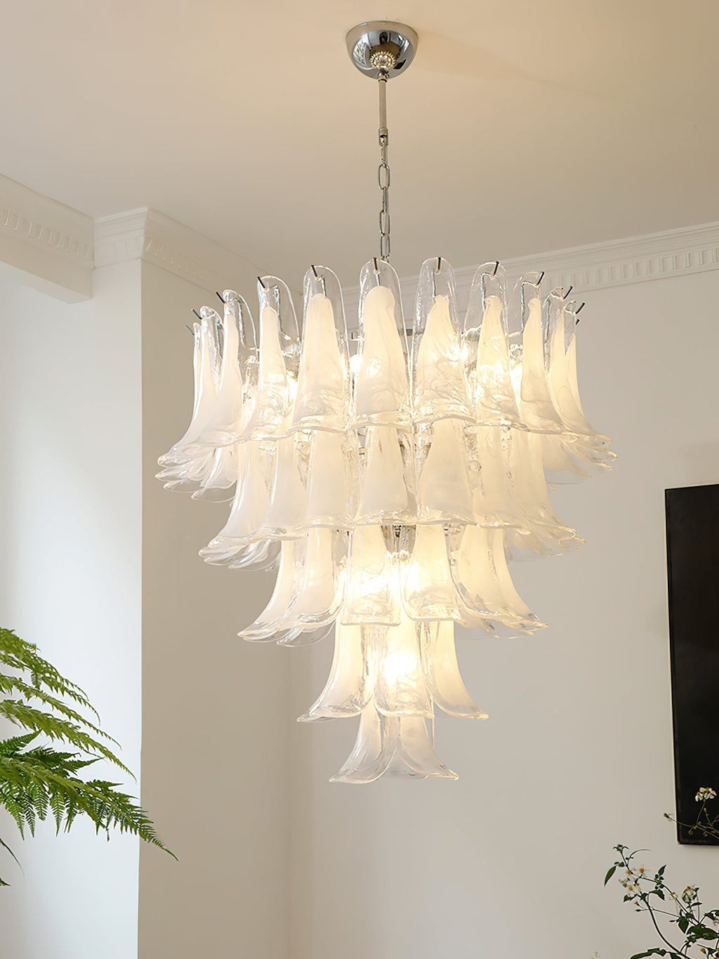 Aurora Lustre Pétales en Verre de Murano Vintage - Neutralighting