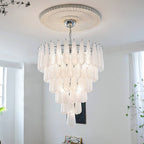 Aurora Chandelier Pigne en Verre de Murano Texturé Luxe - Neutralighting