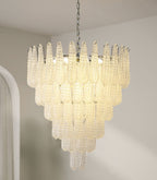 Aurora Chandelier Pigne en Verre de Murano Texturé Luxe - Neutralighting