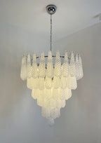 Aurora Chandelier Pigne en Verre de Murano Texturé Luxe - Neutralighting