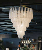 Aurora Chandelier Pigne en Verre de Murano Texturé Luxe - Neutralighting