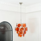 Aurora Chandelier en Verre de Murano Orange - Neutralighting
