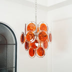 Aurora Chandelier en Verre de Murano Orange - Neutralighting