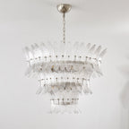Aurora Chandelier en Verre de Murano Palmette à Niveaux - Neutralighting