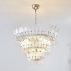 Aurora Chandelier en Verre de Murano Palmette à Niveaux - Neutralighting