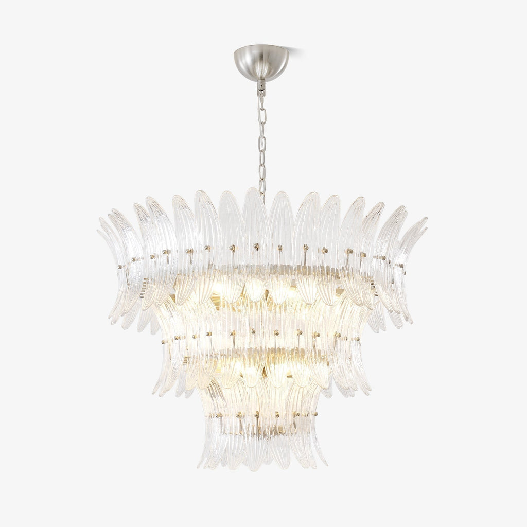 Aurora Chandelier en Verre de Murano Palmette à Niveaux - Neutralighting