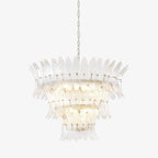 Aurora Chandelier en Verre de Murano Palmette à Niveaux - Neutralighting