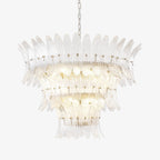 Aurora Chandelier en Verre de Murano Palmette à Niveaux - Neutralighting