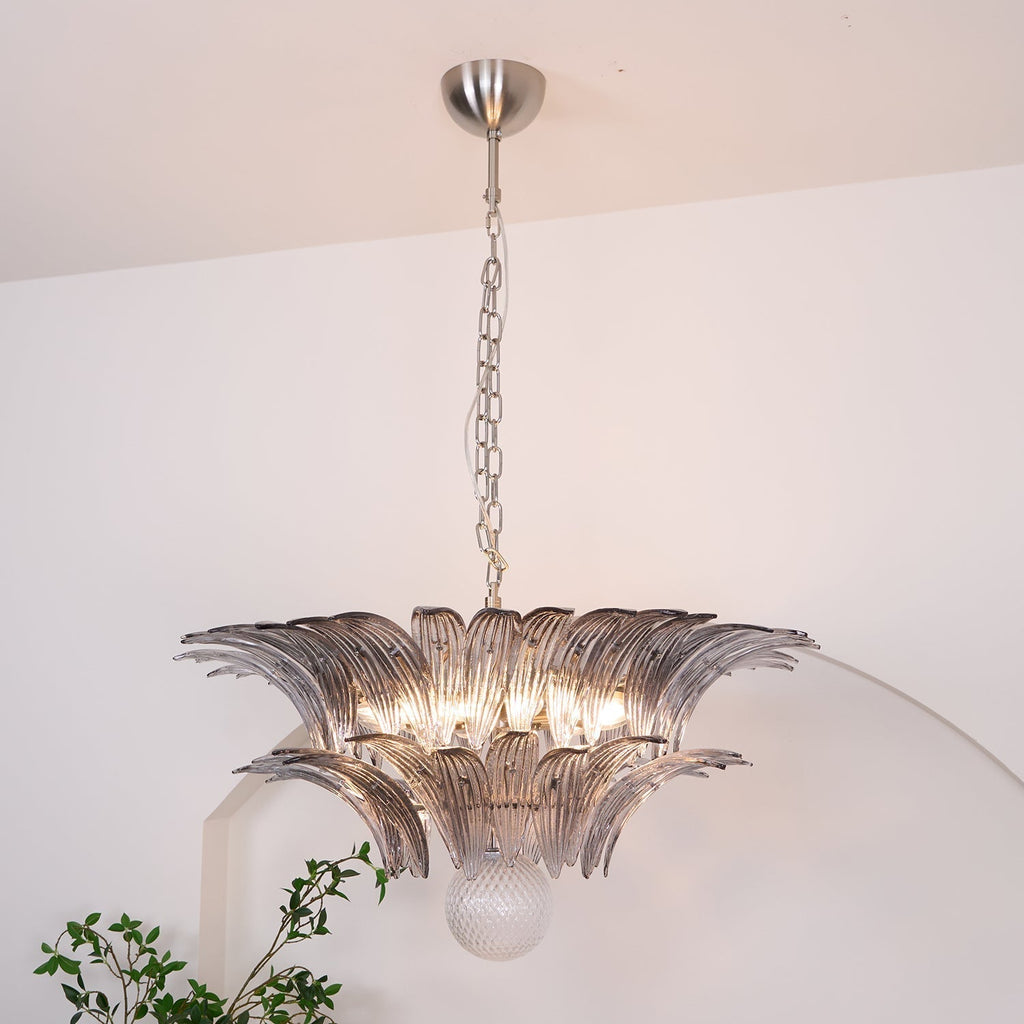 Aurora Le Lustre en Verre de Murano Clair - Neutralighting