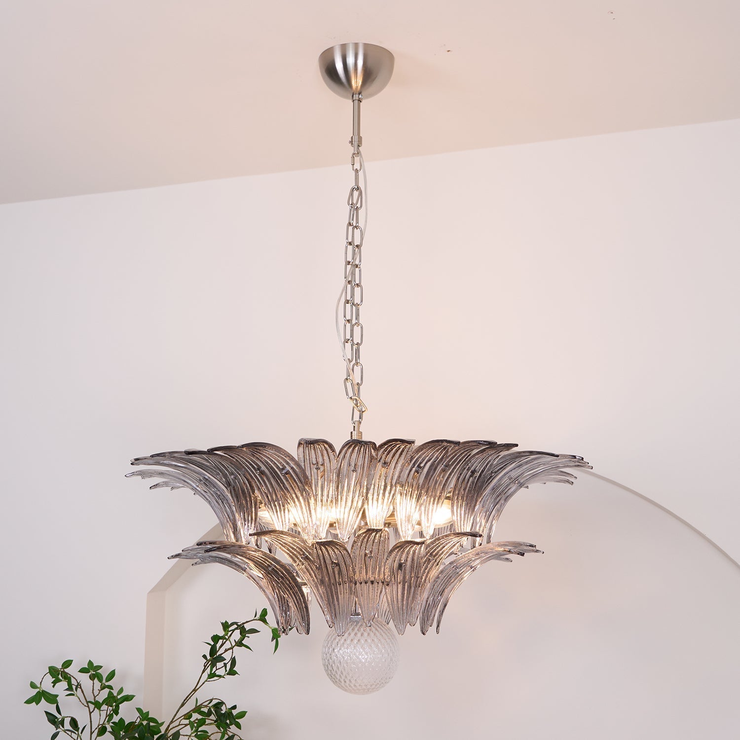 Aurora Le Lustre en Verre de Murano Clair - Neutralighting