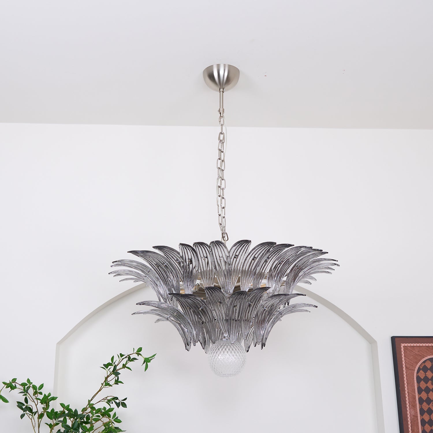 Aurora Le Lustre en Verre de Murano Clair - Neutralighting