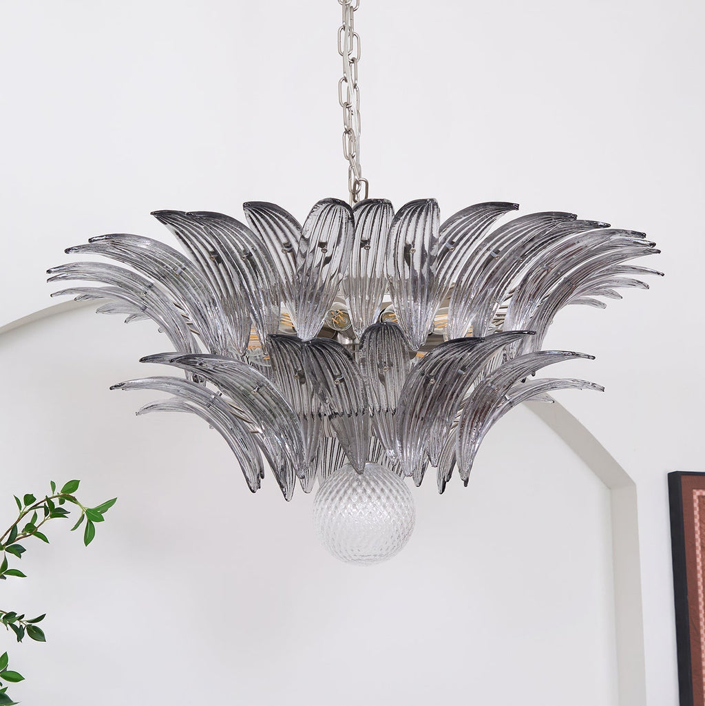Aurora Le Lustre en Verre de Murano Clair - Neutralighting