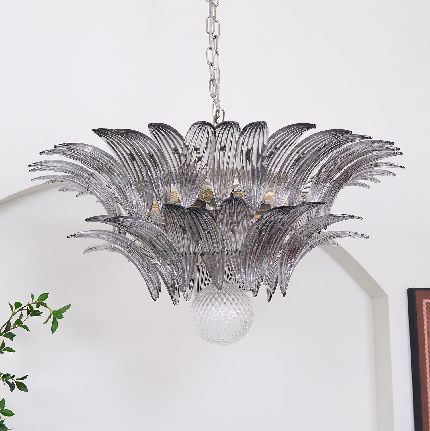 Aurora Le Lustre en Verre de Murano Clair - Neutralighting