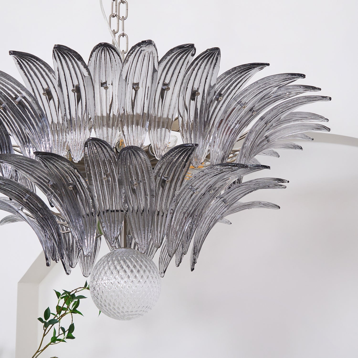 Aurora Le Lustre en Verre de Murano Clair - Neutralighting