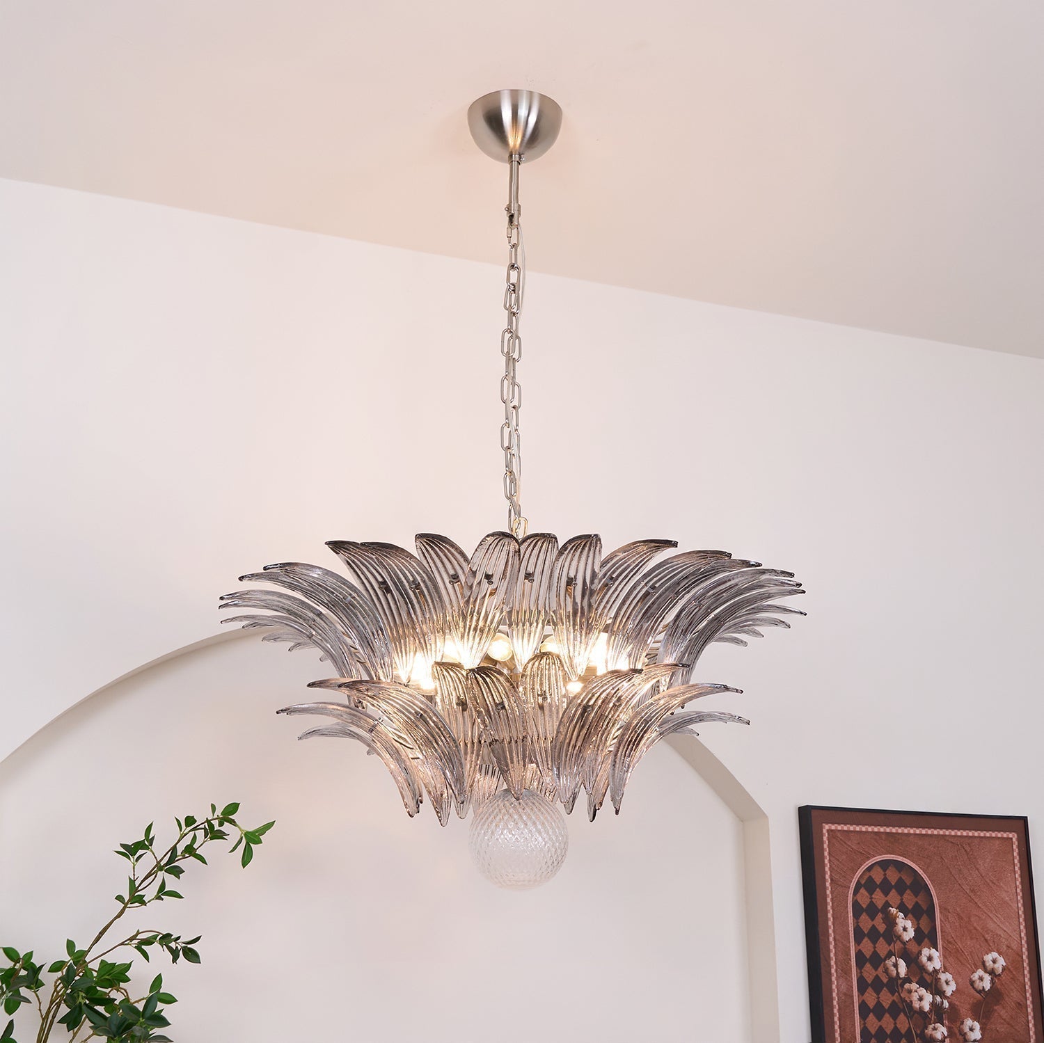 Aurora Le Lustre en Verre de Murano Clair - Neutralighting