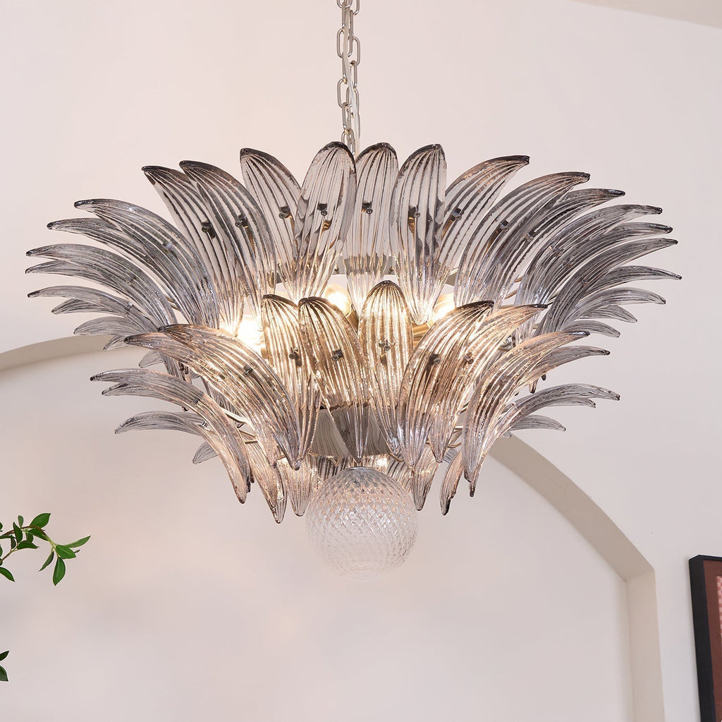 Aurora Le Lustre en Verre de Murano Clair - Neutralighting