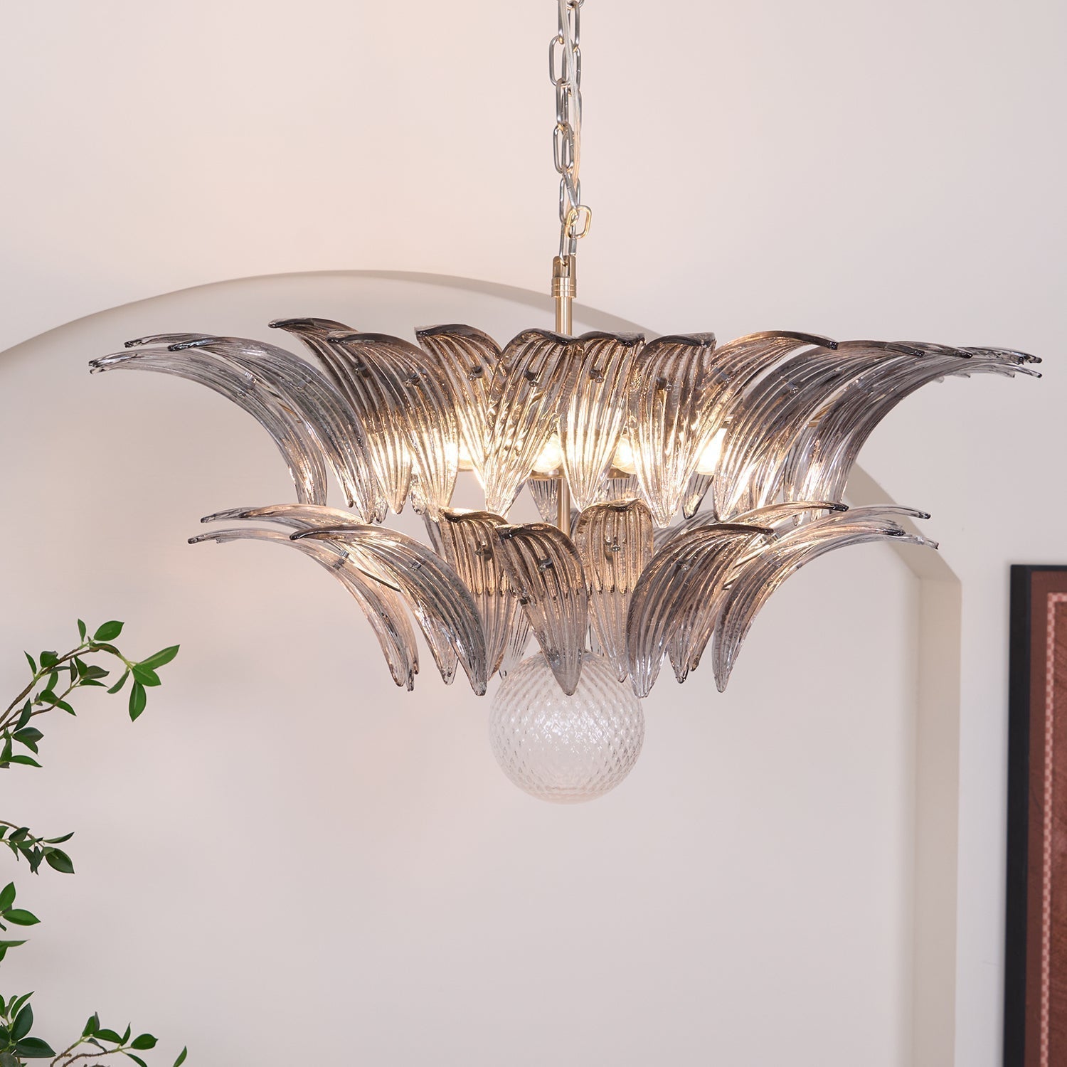 Aurora Le Lustre en Verre de Murano Clair - Neutralighting