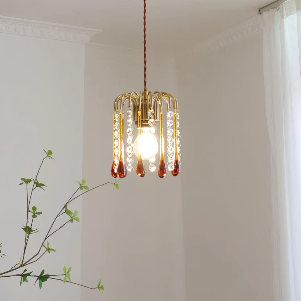 Murano Suspension en Cristal à Niveaux Cascade - Neutralighting