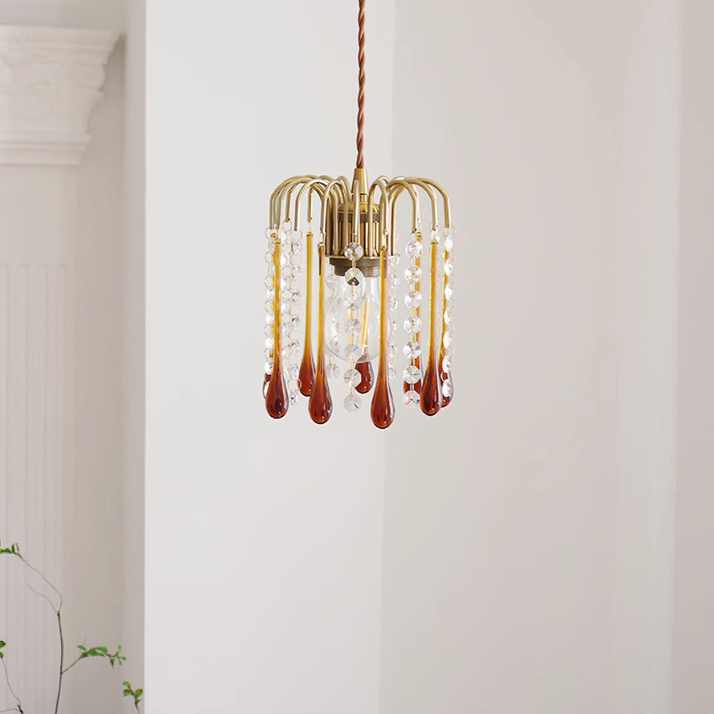 Murano Suspension en Cristal à Niveaux Cascade - Neutralighting