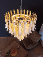 Alsorisra Lustre Postmoderne de Luxe en Verre Pétale - Neutralighting