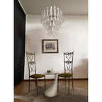 Alsorisra Lustre Postmoderne de Luxe en Verre Pétale - Neutralighting