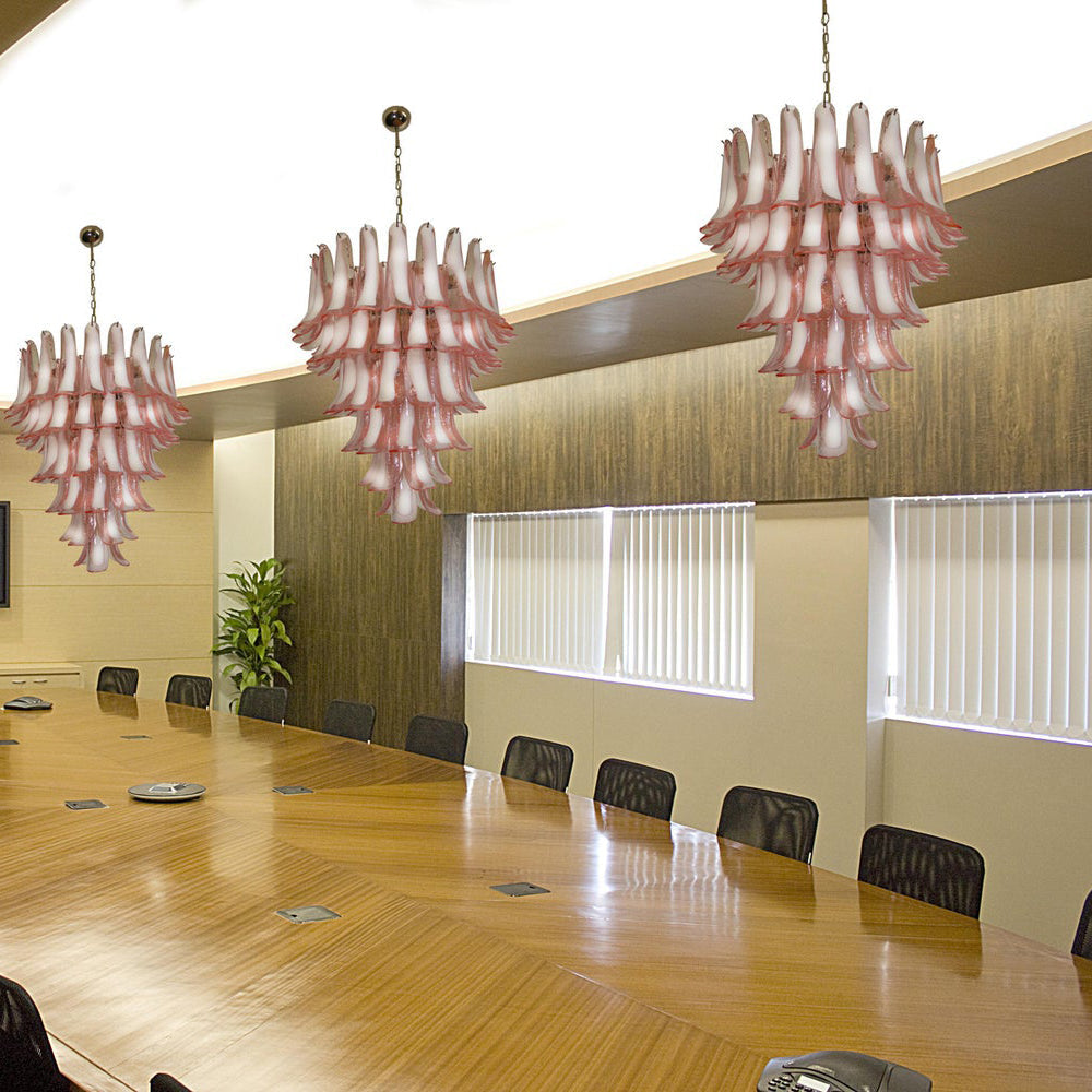 Alsorisra Lustre Postmoderne de Luxe en Verre Pétale - Neutralighting