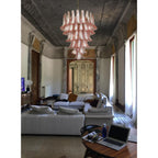 Alsorisra Lustre Postmoderne de Luxe en Verre Pétale - Neutralighting