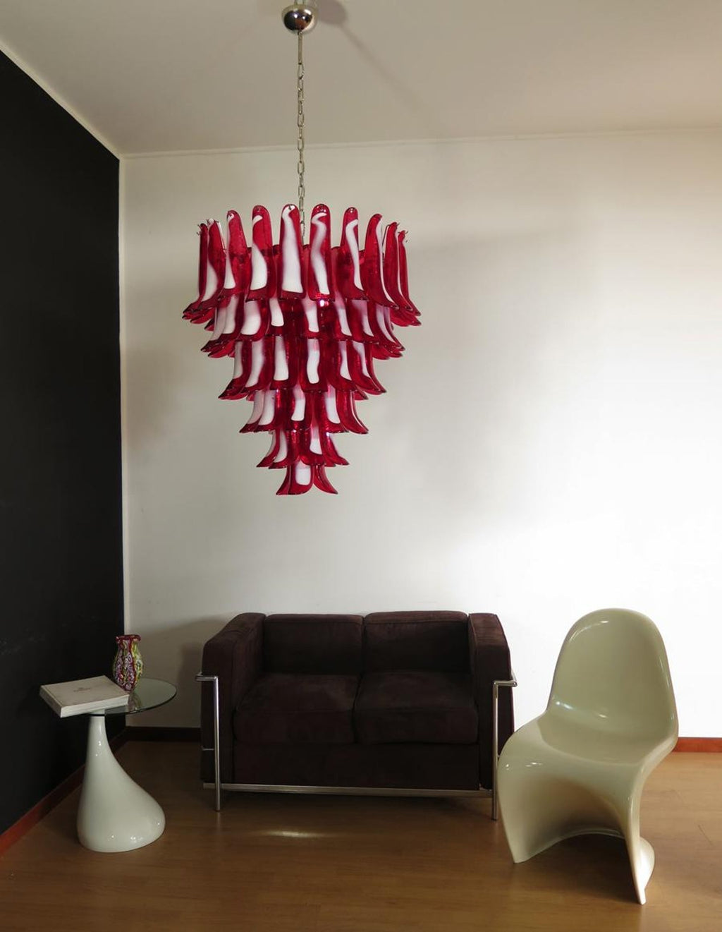 Alsorisra Lustre Postmoderne de Luxe en Verre Pétale - Neutralighting