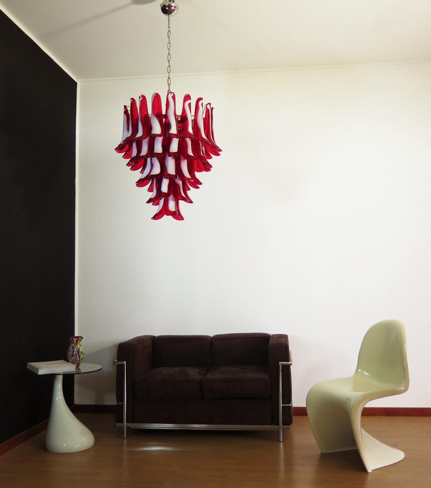 Alsorisra Lustre Postmoderne de Luxe en Verre Pétale - Neutralighting